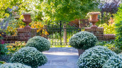 Brick and stone within garden design